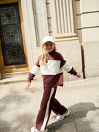 Chocolate Brown Rugby Top And Joggers Set (3-16yrs)