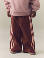 Chocolate Brown Side Stripe Wide Leg Trousers (3mths-7yrs)
