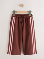 Chocolate Brown Side Stripe Wide Leg Trousers (3mths-7yrs)