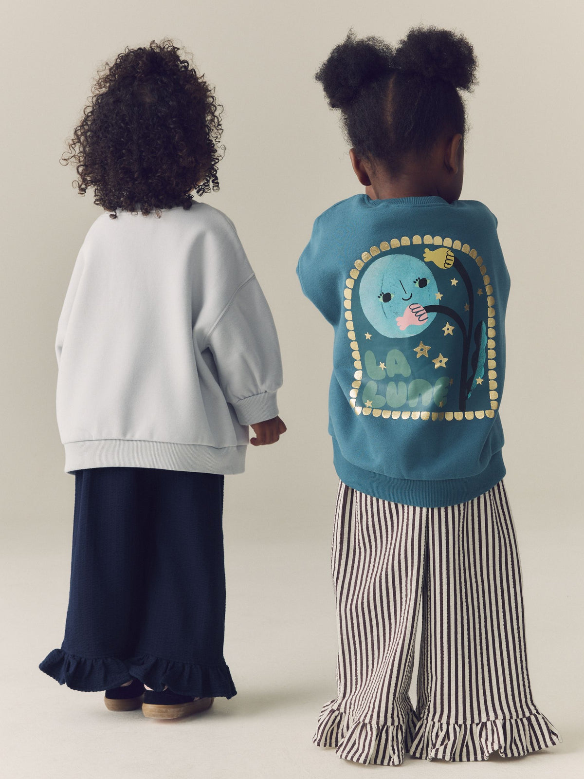 Blue Moon Sweatshirt and Frill Trousers Set 2 Pack (3mths-7yrs)