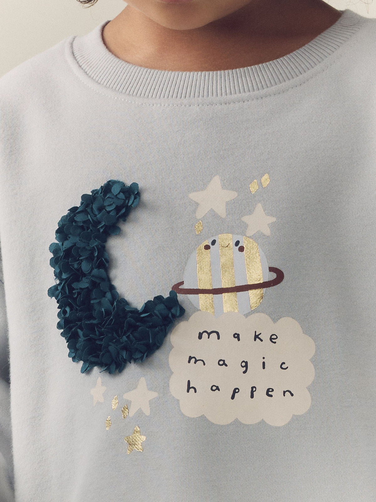 Blue Moon Sweatshirt and Frill Trousers Set 2 Pack (3mths-7yrs)