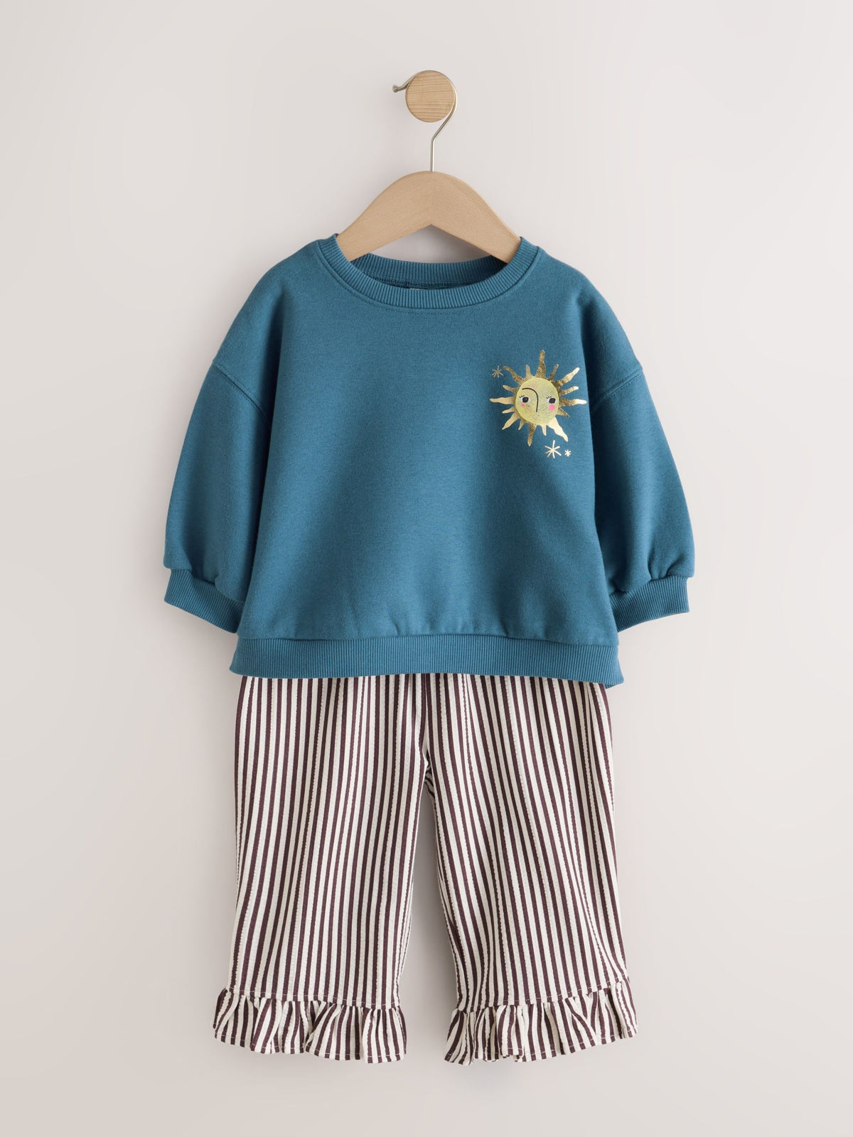 Blue Moon Sweatshirt and Frill Trousers Set 2 Pack (3mths-7yrs)