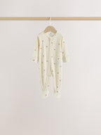 Pink Cherry Print 7 Pack Two Way Zip Baby Sleepsuits (0mths-3yrs)