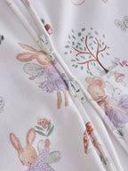 Lilac/Sage Fairy Mouse Two Way Zip Baby Sleepsuits 4 Pack (0mths-3yrs)