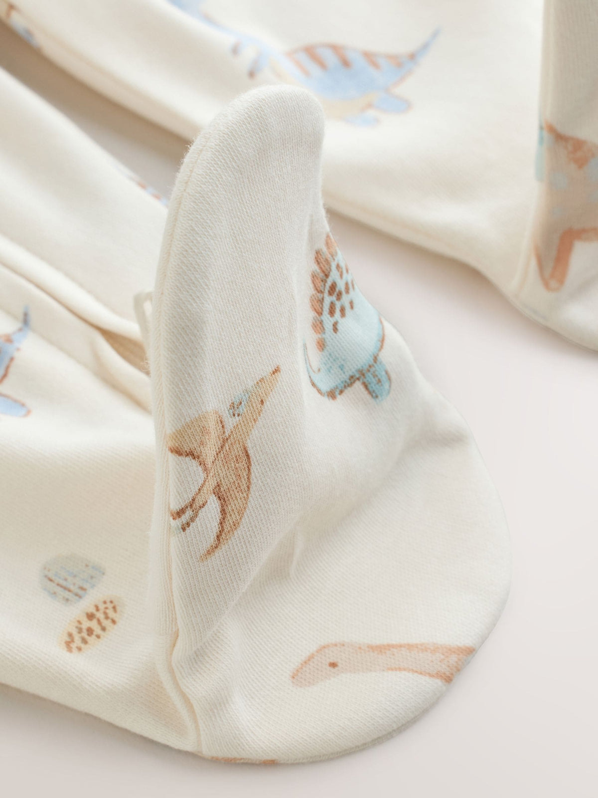 Neutral Dinosaur Baby Sleepsuits 3 Pack (0-2yrs)