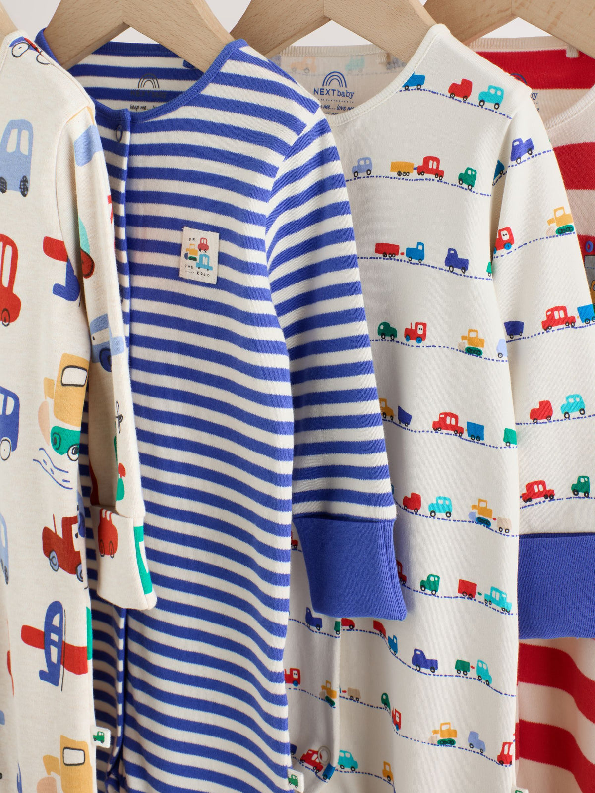 Bright Transport Sleepsuits 4 Pack (0mths-2yrs)