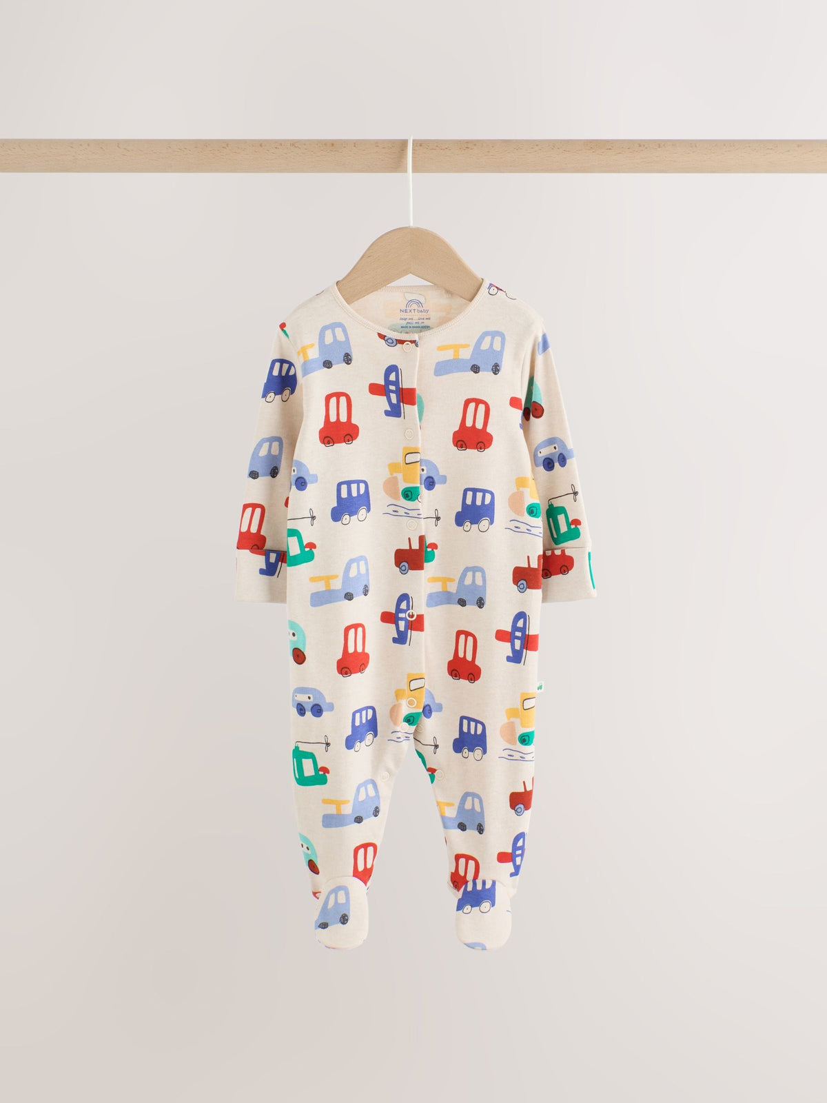 Bright Transport Sleepsuits 4 Pack (0mths-2yrs)