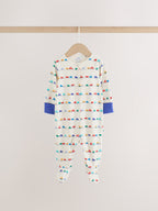 Bright Transport Sleepsuits 4 Pack (0mths-2yrs)