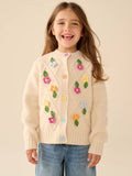 Little Bird 3D Hand Crocheted Rainbow Floral Cardigan