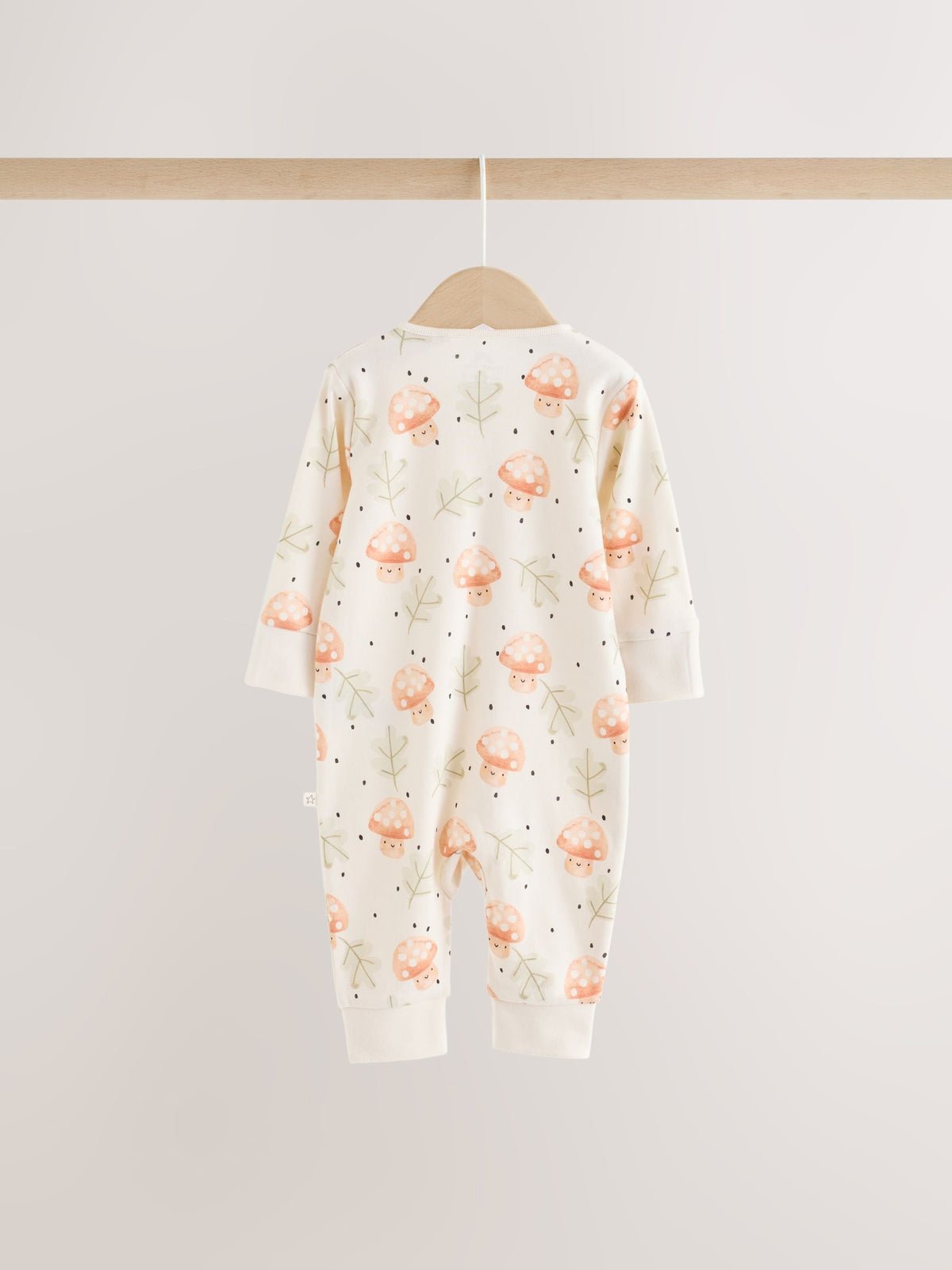 Neutral 3 Pack Two Way Zip Baby Sleepsuit (0mths-3yrs)