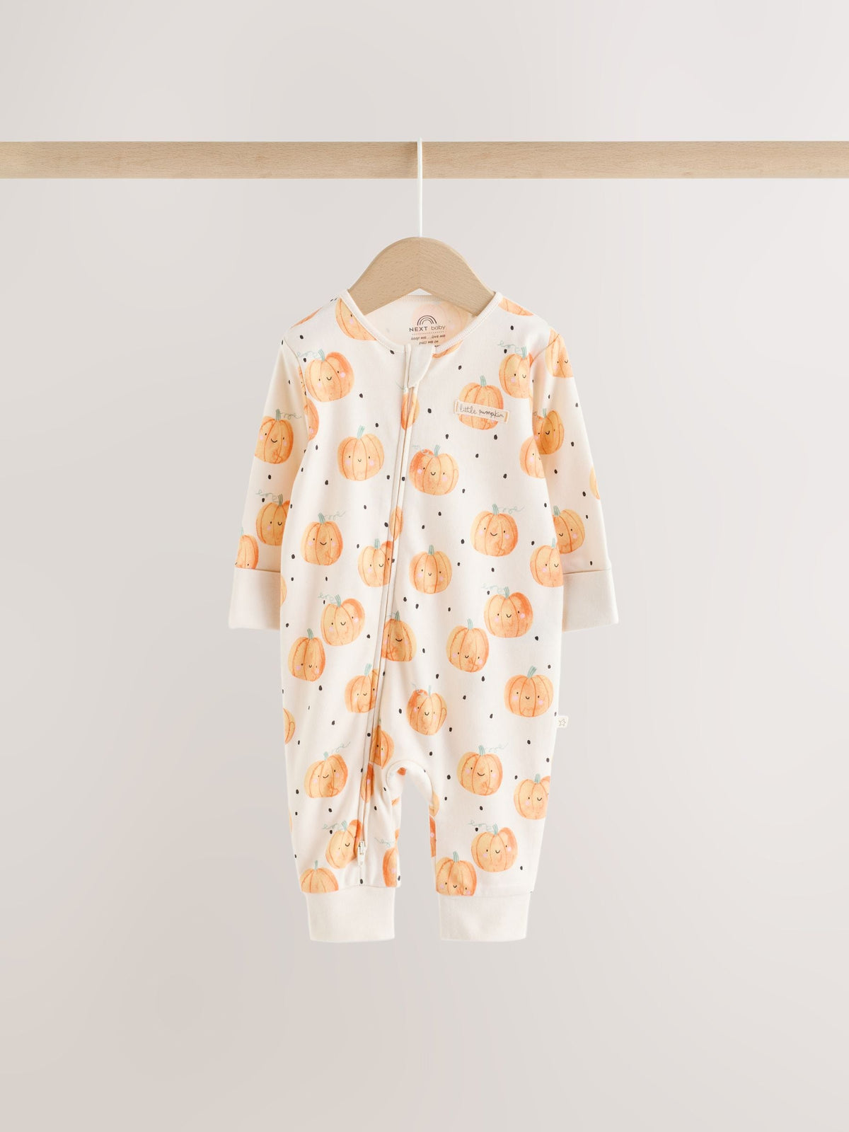 Neutral 3 Pack Two Way Zip Baby Sleepsuit (0mths-3yrs)