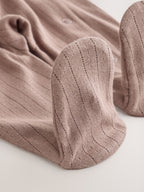 Neutral Pointelle Baby Sleepsuit 3 Pack (0-2yrs)