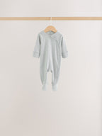 Neutral Pointelle Baby Sleepsuit 3 Pack (0-2yrs)
