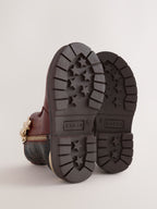 Baker by Ted Baker Chelsea Brown Boots with Snake Effect