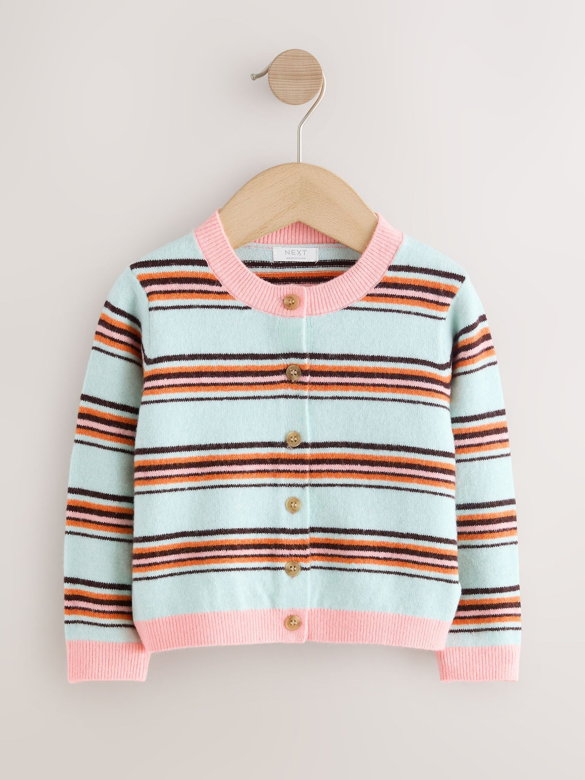 Mint Stripe Knit Cardigan (3mths-10yrs)