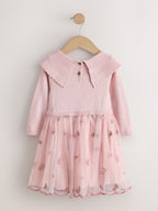 Pink Occasion Bow Collar Dress (3mths-10yrs)