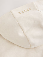 Baker by Ted Baker Cream 2 Piece Marl Lace Trim Zip-Through Hoodie & Joggers Set