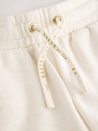 Baker by Ted Baker Cream 2 Piece Marl Lace Trim Zip-Through Hoodie & Joggers Set