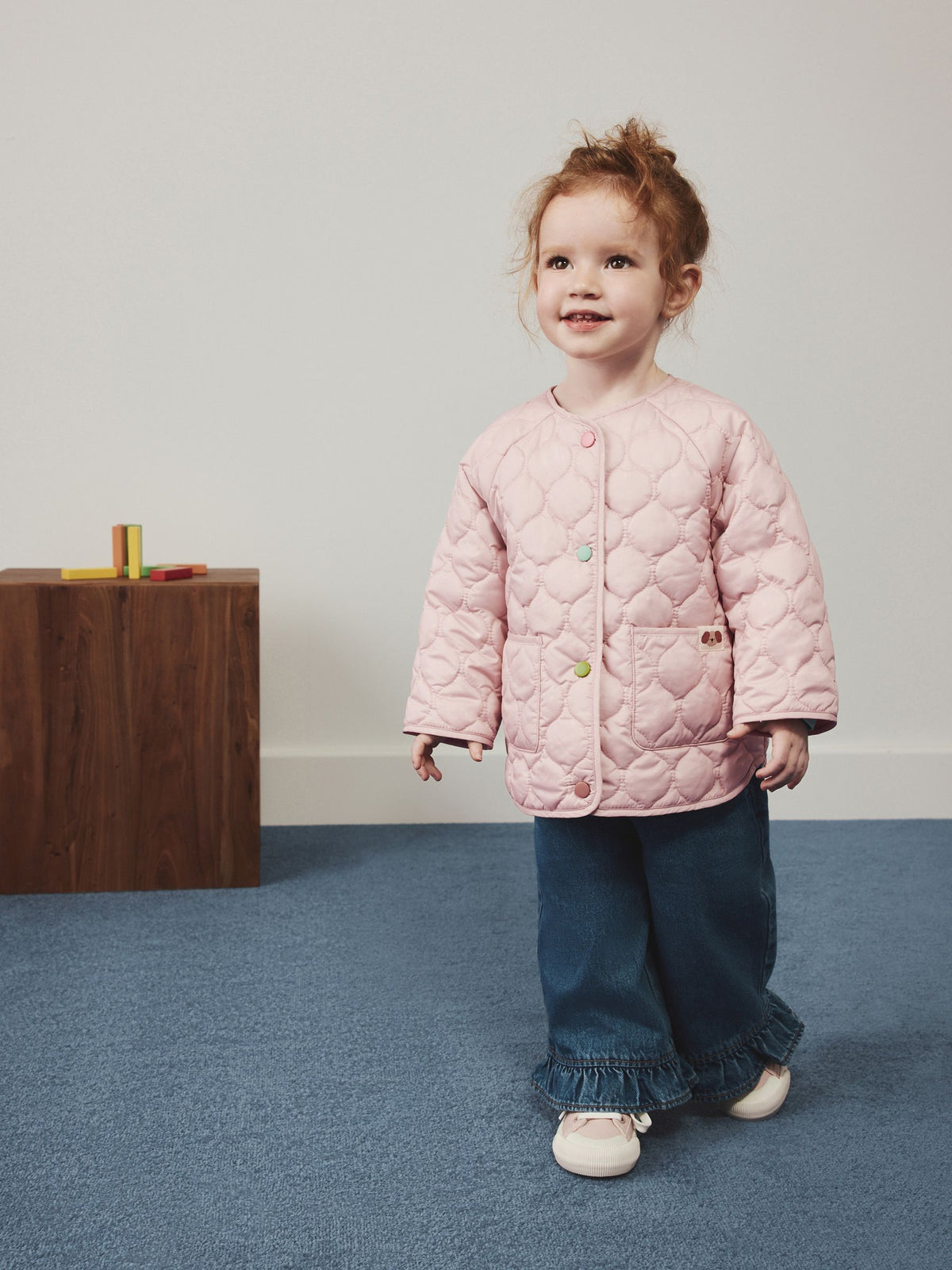 Pink Dog Applique Shower Resistant Quilted Jacket (3mths-7yrs)