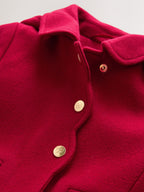 Red Hooded Coat With Wool (3mths-10yrs)