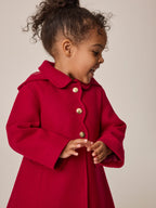 Red Hooded Coat With Wool (3mths-10yrs)