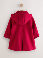 Red Hooded Coat With Wool (3mths-10yrs)