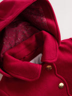 Red Hooded Coat With Wool (3mths-10yrs)