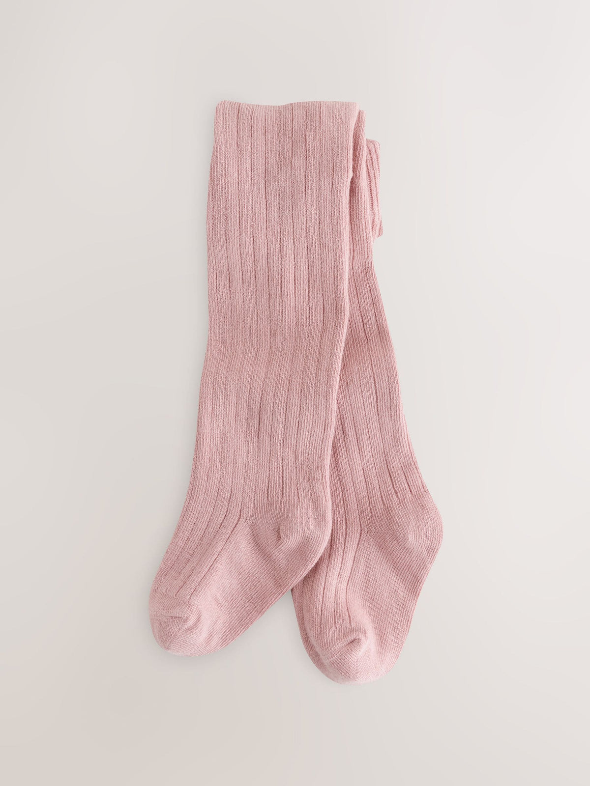Pink/White Rib Baby Tights 3 Pack