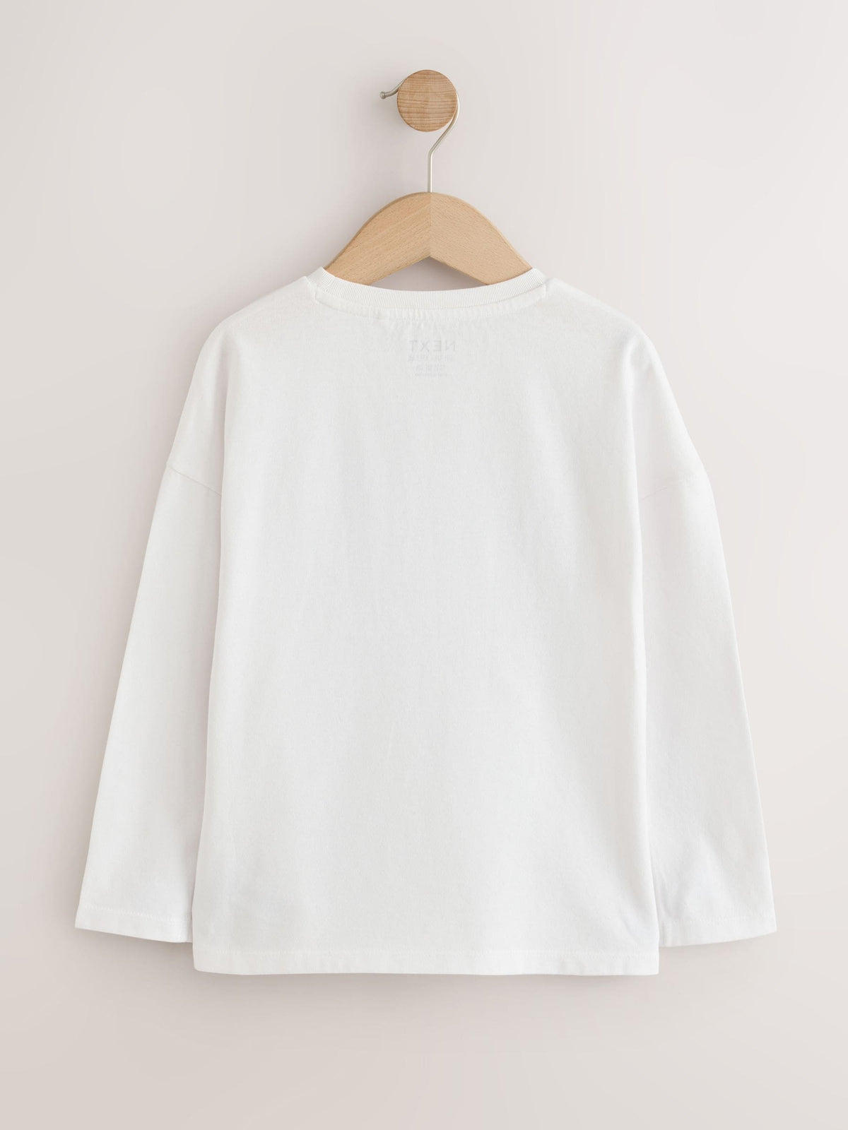 White Long Sleeve Sequin Heart Top (3-16yrs)
