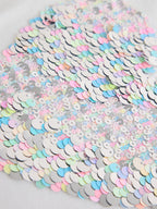White Long Sleeve Sequin Heart Top (3-16yrs)