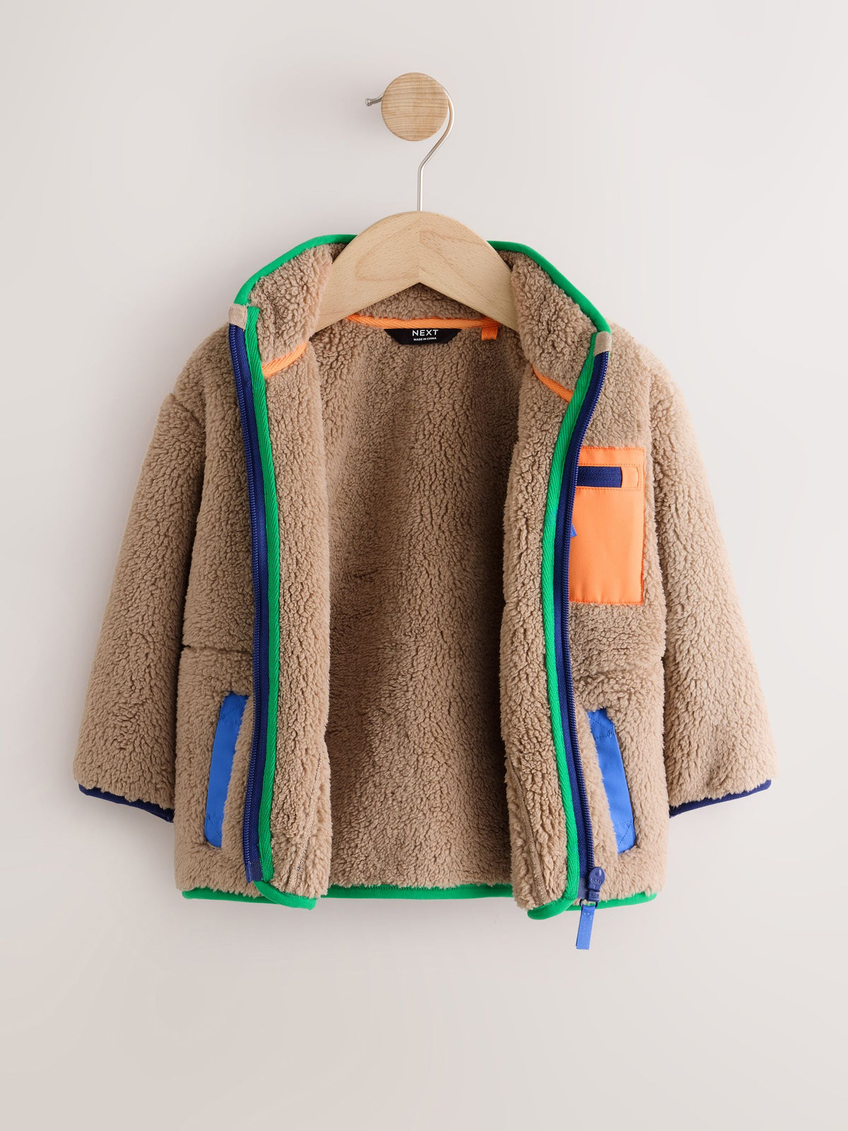 Multi Bright Ecru Zip Up Fleece (3mths-7yrs)