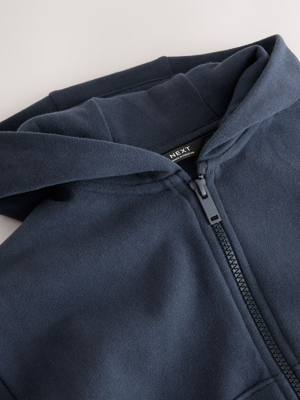 Navy Soft Touch Zip Up Hoodie (3mths-7yrs)