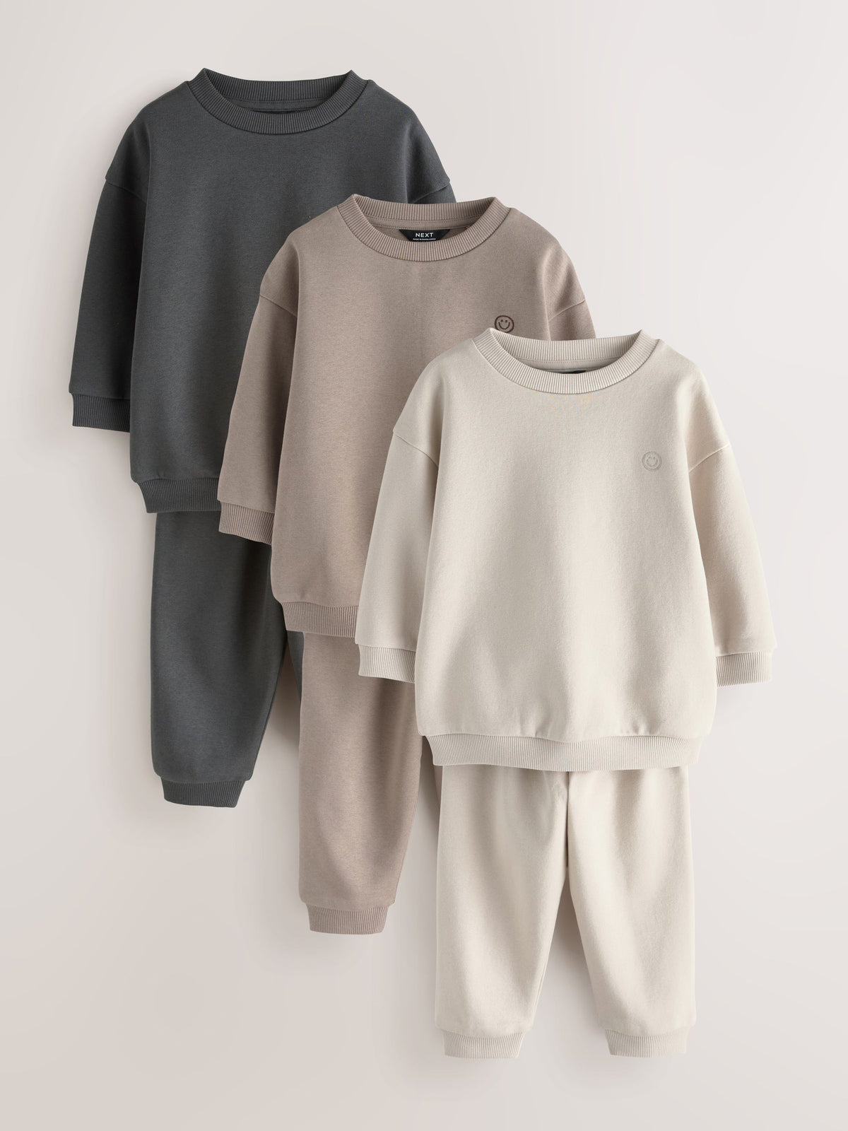 Neutral Sweat Top & Joggers Set 6 Piece (3mths-7yrs)