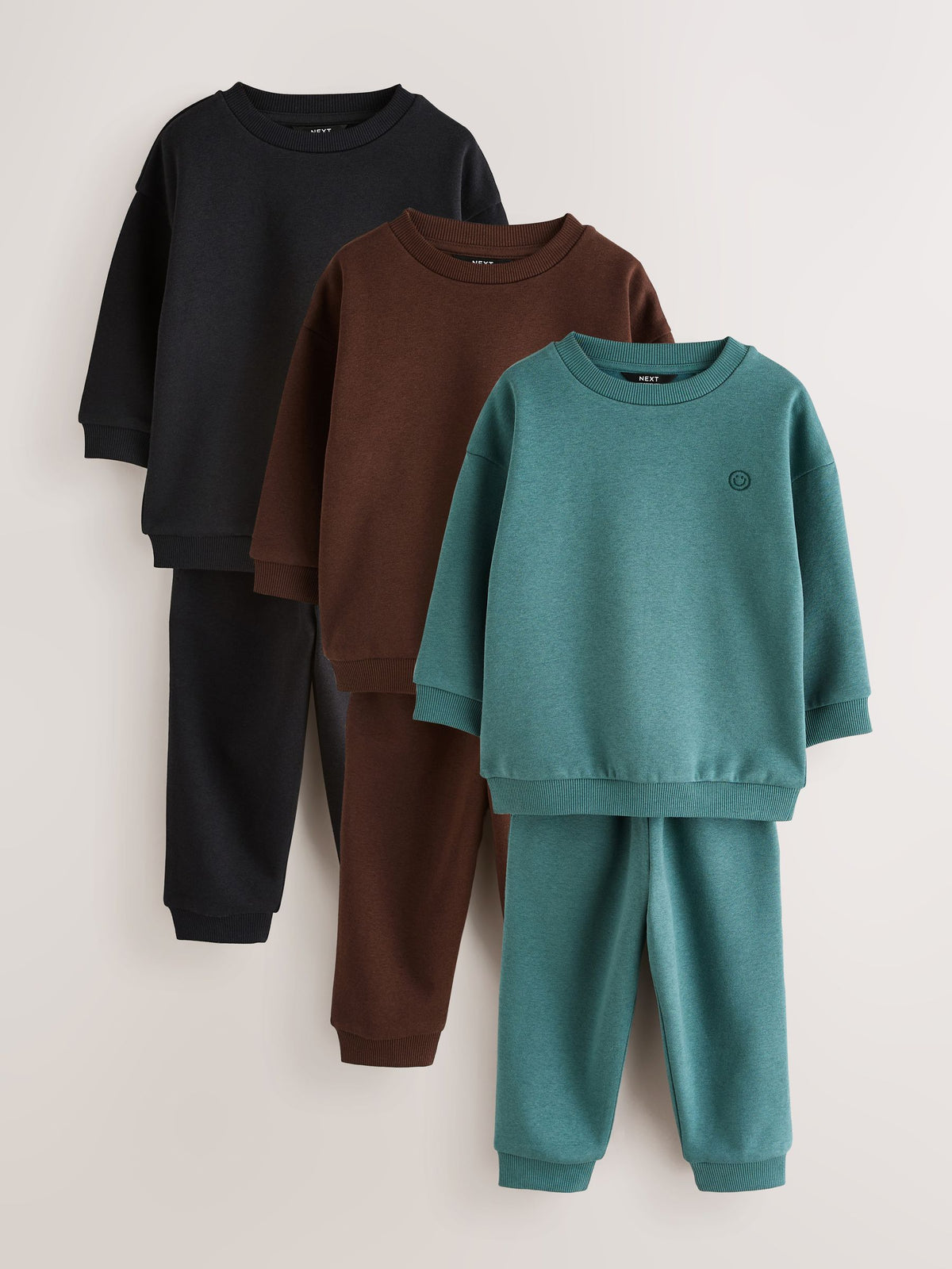 Green/Blue Sweat Top & Joggers Set 6 Piece (3mths-7yrs)