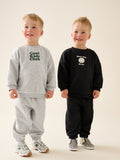 Grey Back Print Crew Neck Joggers Set 4 Piece (3mths-7yrs)