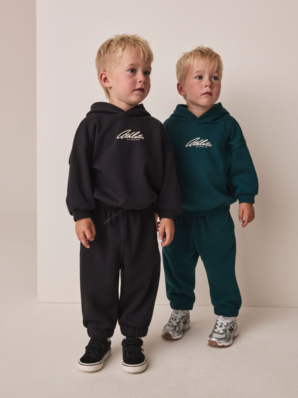 Green/Black Hoody Sweat Top and Jogger Set 4 Piece (3mths-7yrs)