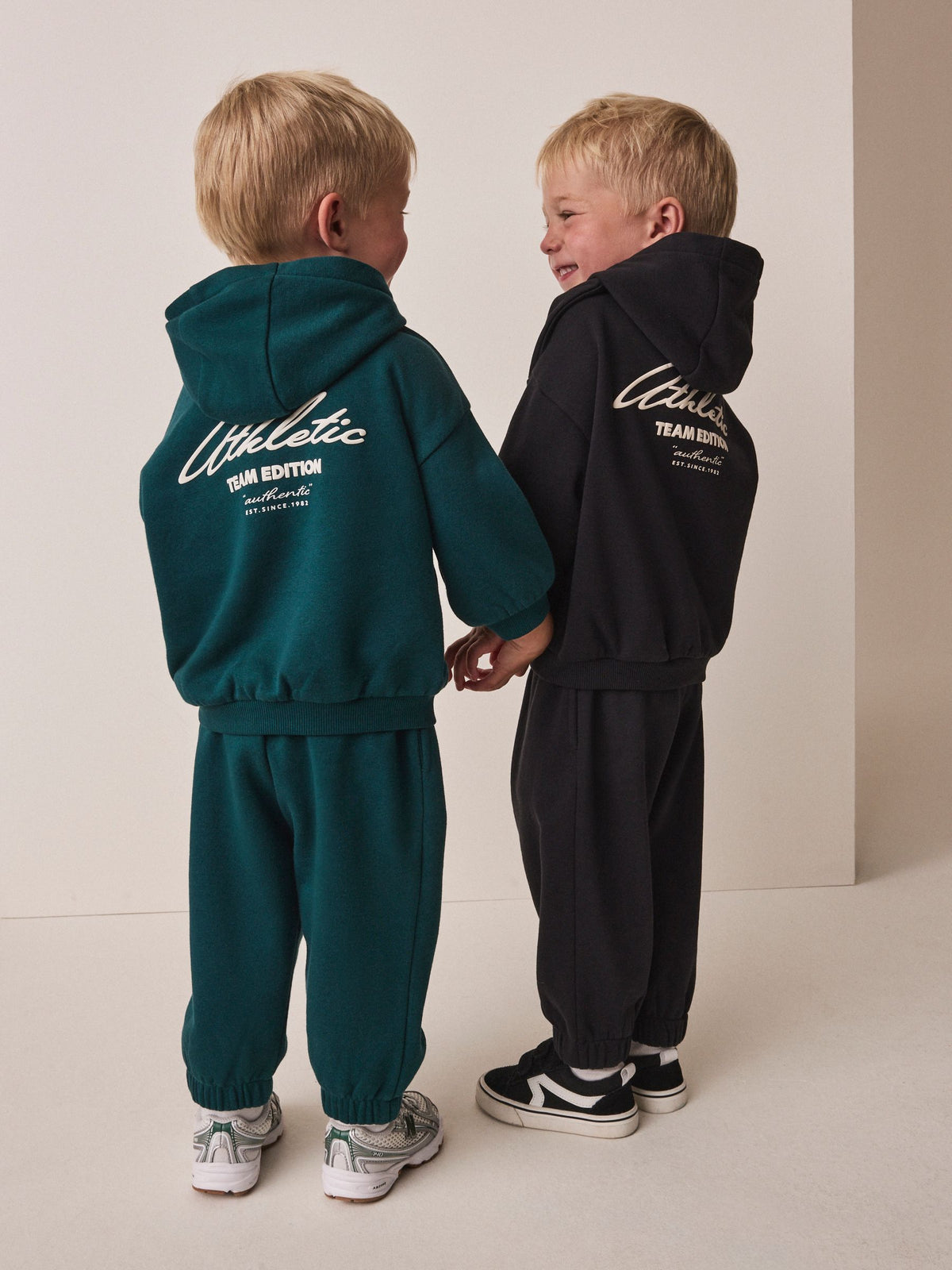 Green/Black Hoody Sweat Top and Jogger Set 4 Piece (3mths-7yrs)
