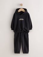 Green/Black Hoody Sweat Top and Jogger Set 4 Piece (3mths-7yrs)