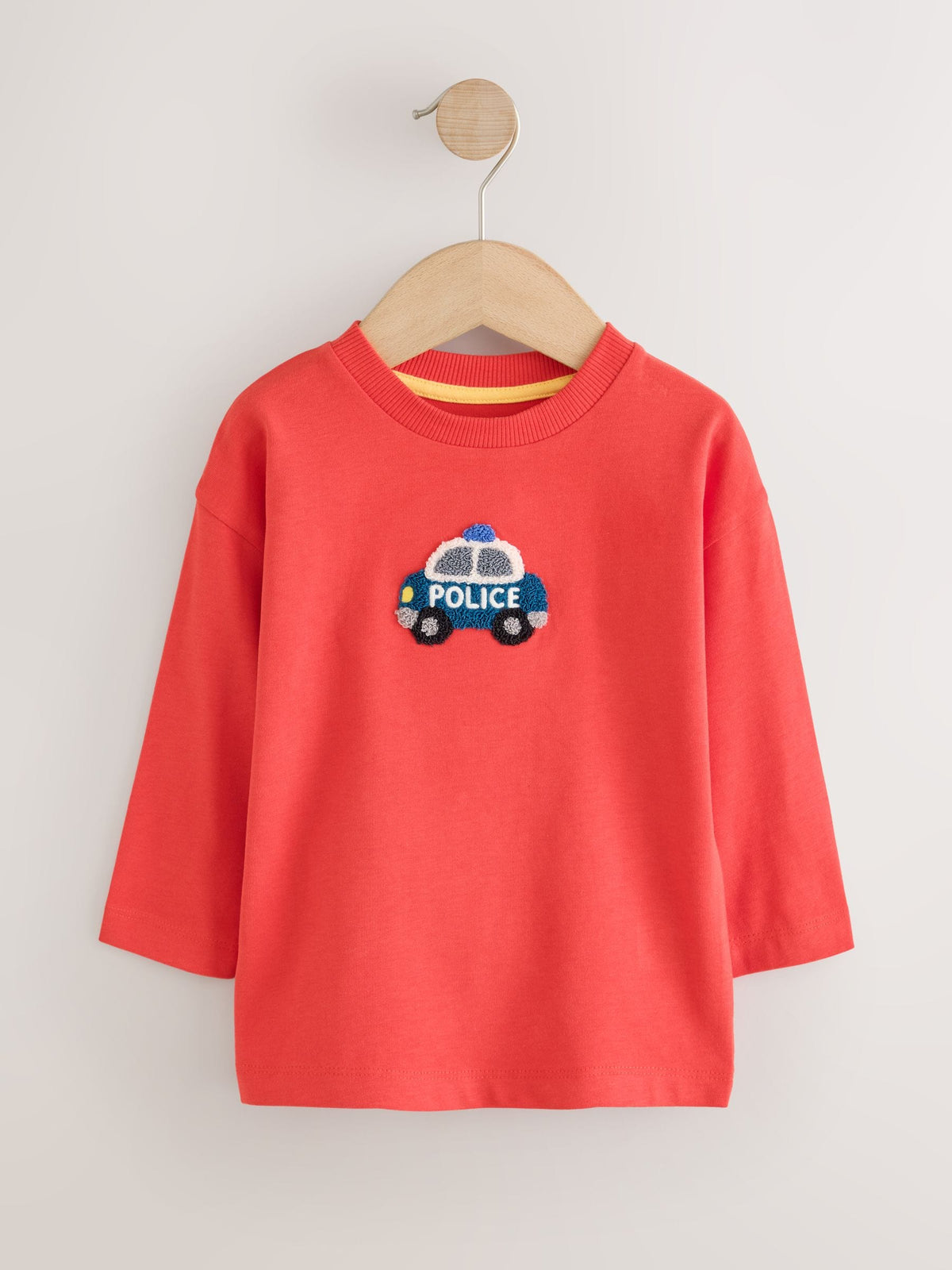 Multi Bright Transport Long Sleeve Applique T-Shirts 3 Pack (3mths-7yrs)
