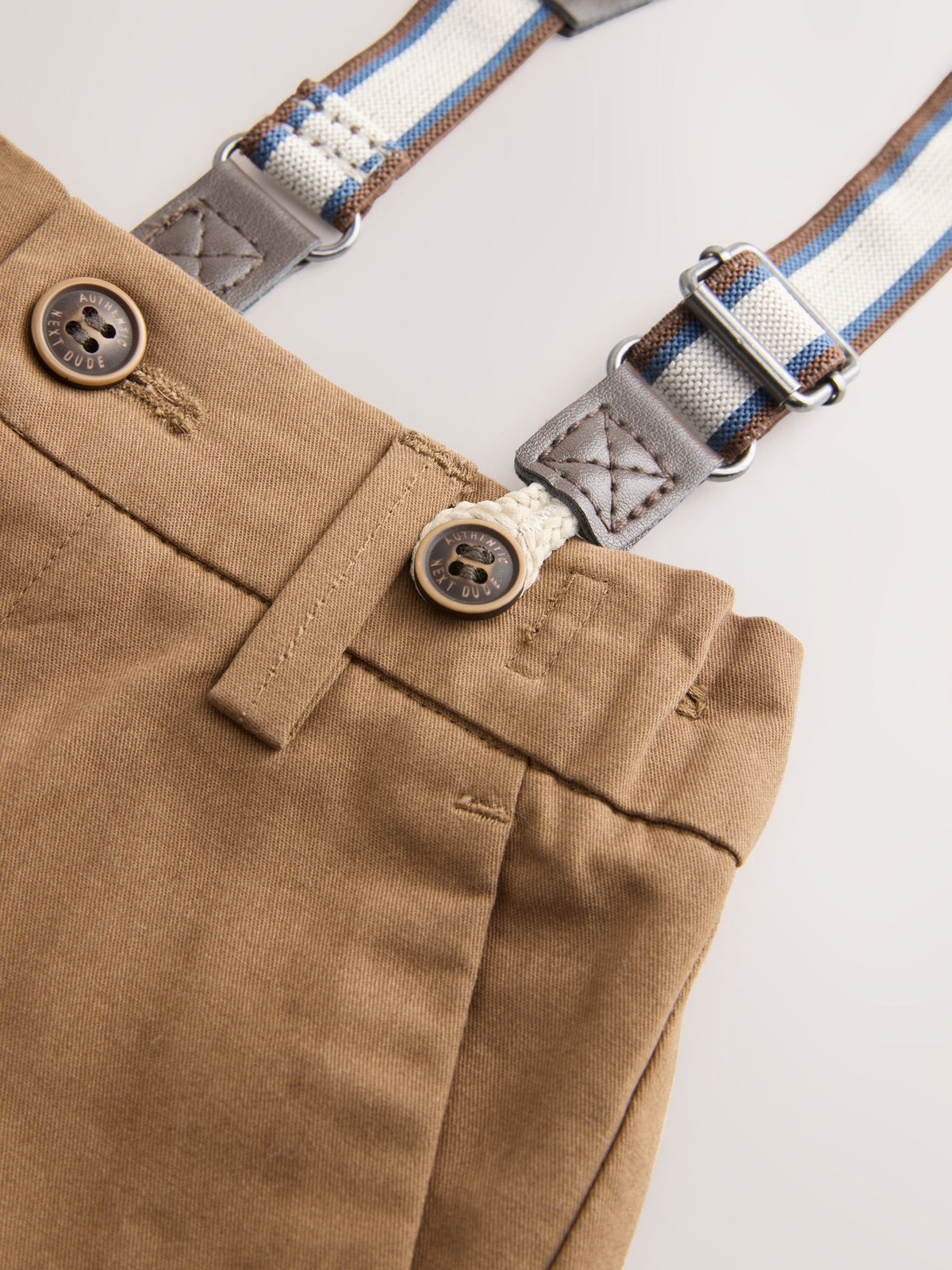 Tan Brown Bear Shirt Trousers Braces & Bow Tie Set (3mths-9yrs)