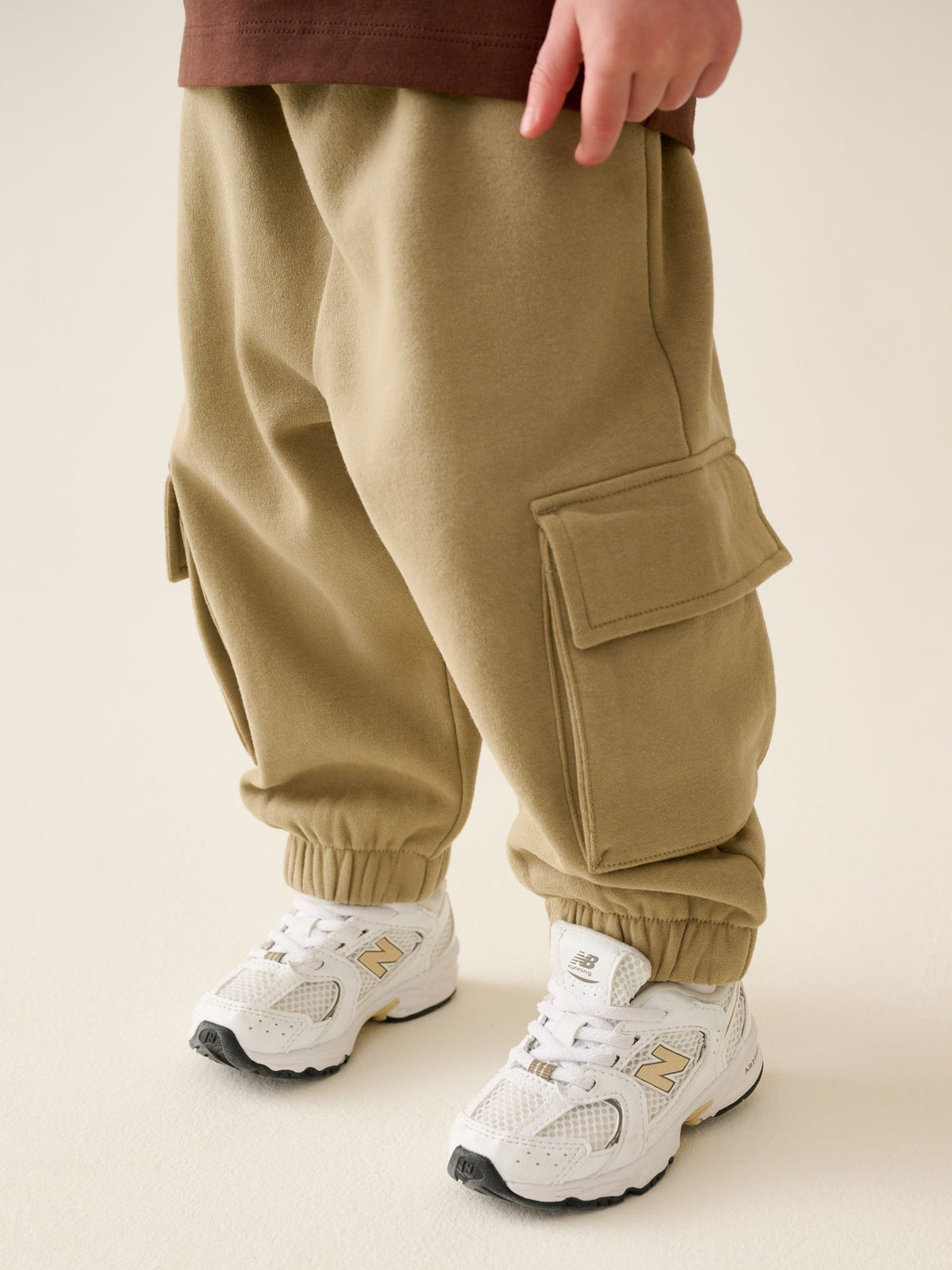 Brown/Cream T-Shirt & Joggers Set 4 Piece (3mths-7yrs)