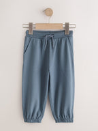 Grey/Black/Green Regular Fit Joggers 5 Pack (3mths-7yrs)