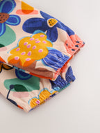 Multi Bright Print Cord Baby Dress And Tights 2 Piece Set (0mths-2yrs)