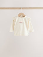 Pink/Cream Fur Baby Gilet Top and Leggings 3 Piece Set (0mths-2yrs)