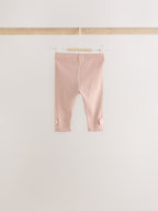 Pink/Cream Fur Baby Gilet Top and Leggings 3 Piece Set (0mths-2yrs)