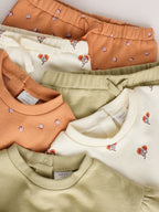 Green Floral Baby Sweat Top And Joggers 6 Pack (0mths-2yrs)