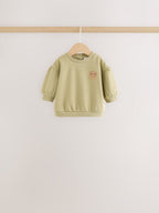 Green Floral Baby Sweat Top And Joggers 6 Pack (0mths-2yrs)