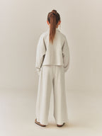 Oatmeal Rugby Wide Leg Set (3-16yrs)