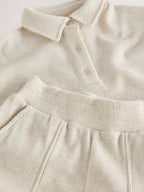 Oatmeal Rugby Wide Leg Set (3-16yrs)