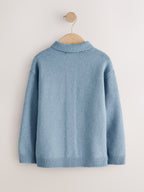 Blue Knitted Cardigan (3-16yrs)